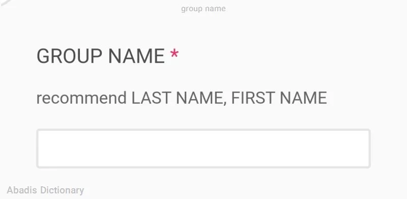 group name